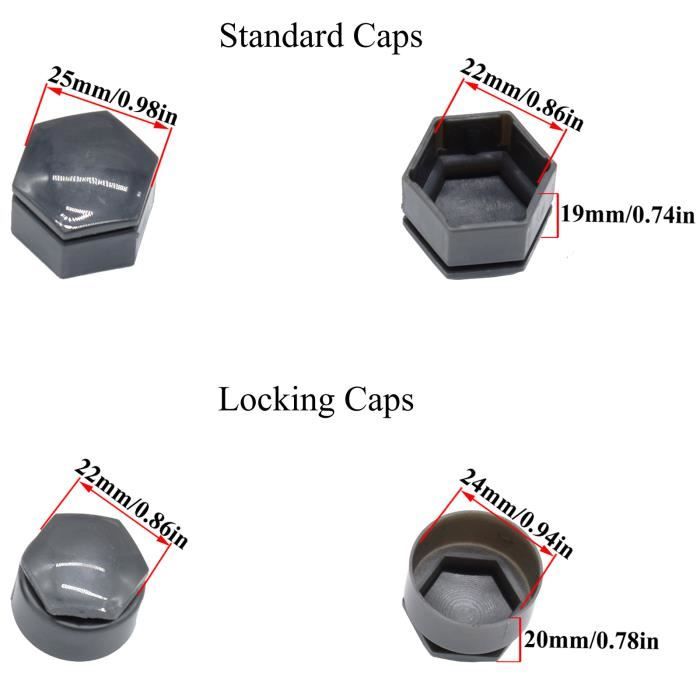 Kit 4 écrous De Roue 17mm Voiture Rc SNRC GT 1/8 S86E PRO - GRIS