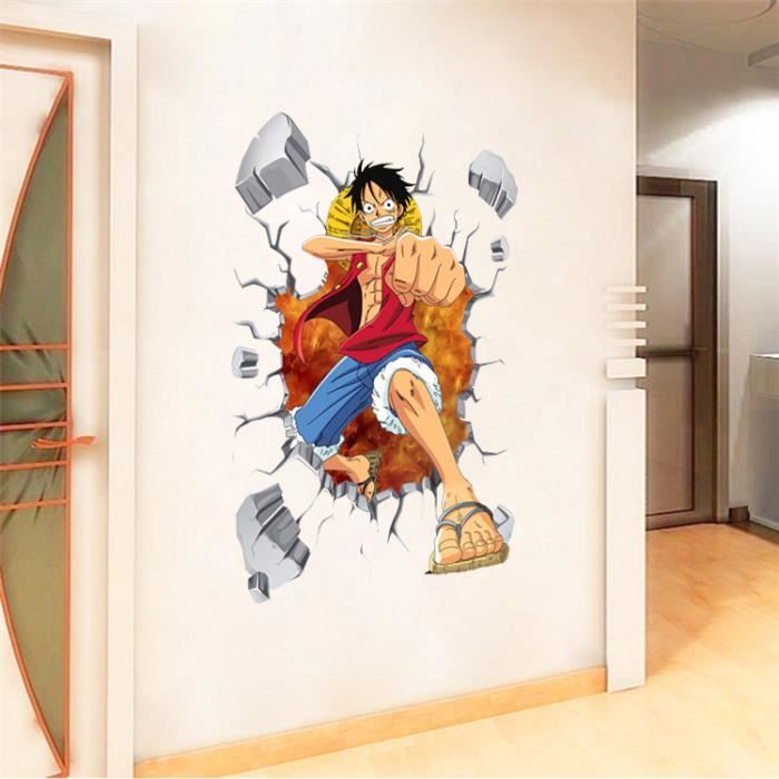 One Piece D Luffy Singe DIY Autocollant Muraux Une pièce Pour