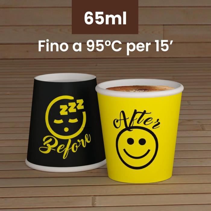 Kit complet 200 gobelets en papier à café 66 ml bio compatibles en Kit complet 200 gobelets en papier à café 66 ml bio compatibles en