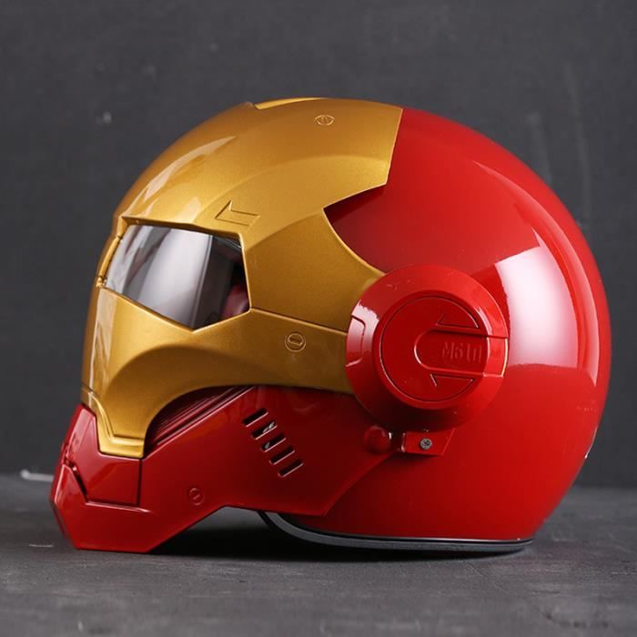 Haute Qualité Couverture Complète Cool Iron Man Casque Moto Personnelle Casque  Casque Doublure Doublure Amovible Lavage Placage Du 177,33 €
