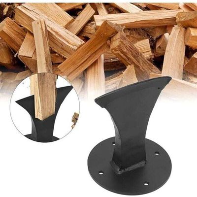 Fendeur De Bûche Manuel En Acier Haute Teneur Carbone - Fendeur De Bois De Chauffage Mural Efficace