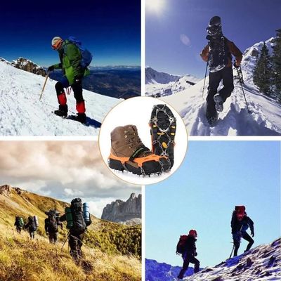 Crampons,Crampon Chaussures Neige, Crampon Neige Pour Chaussure Pour Bottes De Randonné, Crampons Antidérapants Chaussures Pointe,Crampons Pour Hiver Randonnée Pêche Marche Le Jogging, L'escalade,M