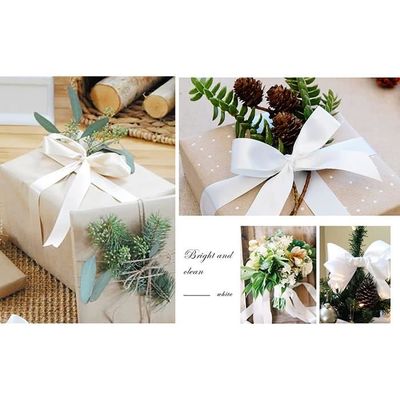 50 Nœuds Cadeau En Satin Noir, 3,3 Pouces, Pré-faits, Pour Emballage