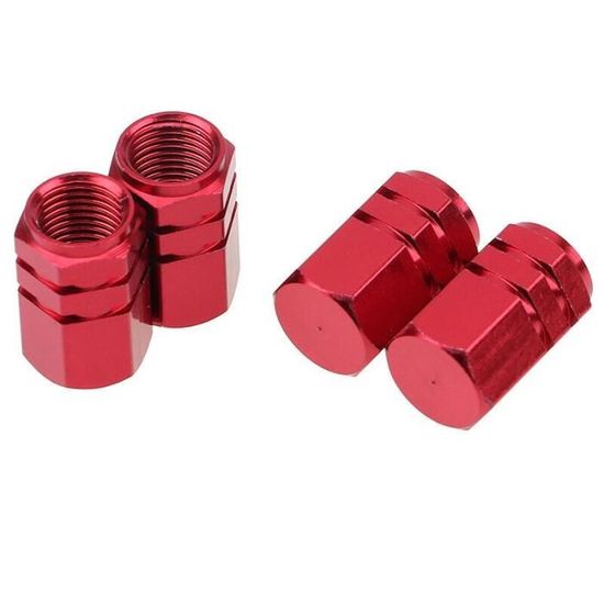 Lot De 5 Bouchons De Valve Vélo Aluminium – Capsules Anti-Poussière Presta, Multicolores (Noir, Bleu, Vert, Or, Rouge, Argent)