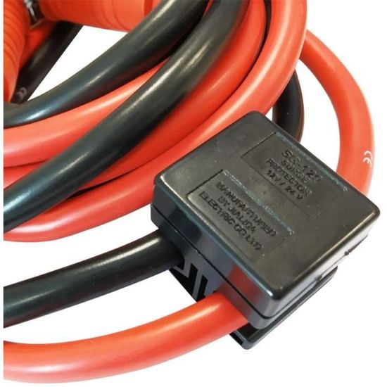 VA-Cerulean 4 m Câble de démarrage,avec Protection Contre Les surtensions Batteries de Moto pour 12 Volts / 24 Volts câble de démarrage en Fil de cuivre pour camions Voitures véhicules à Moteur 