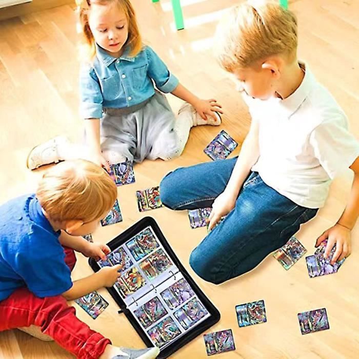 Classeur Pour Cartes à Collectionner 50 Pages – 400 Pochettes, Album De Rangement Rigide Et étanche, Idéal Pour Cartes Anime, Kpop, Foot, Cadeau Enfant, Orange