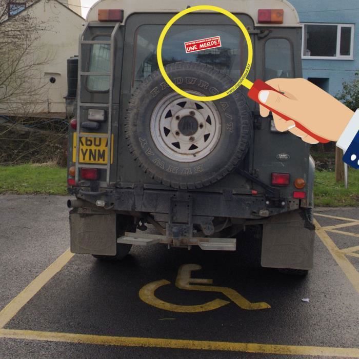 Autocollants Pour Voitures Mal Garées. Interdit De Stationner