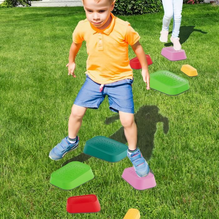 Pierres de rivière équilibre, 11 pces – parcours moteur pour enfants