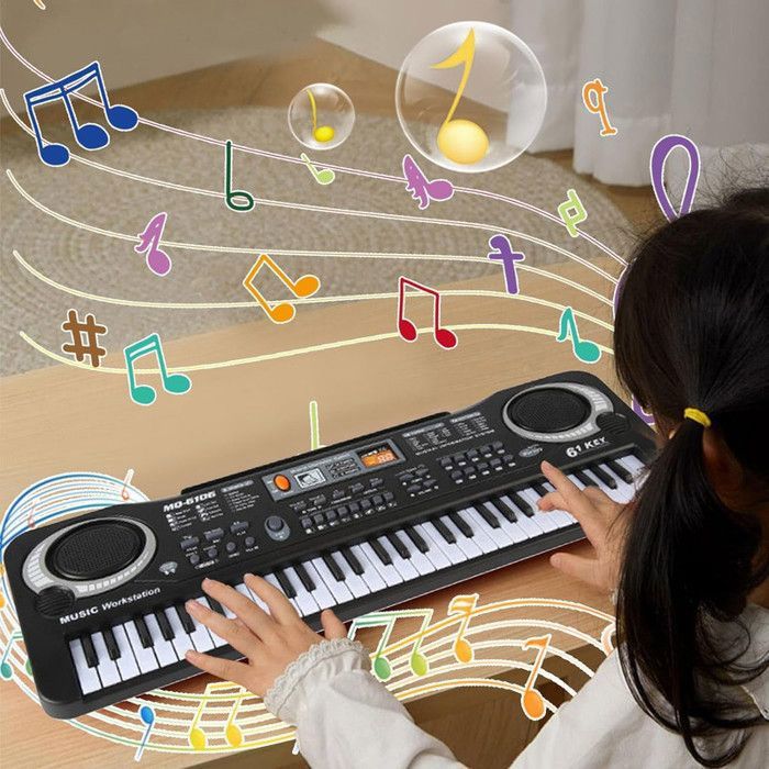 61 Kit Clavier électronique Piano MQ-6150 Enfant Numérique 61 Touches