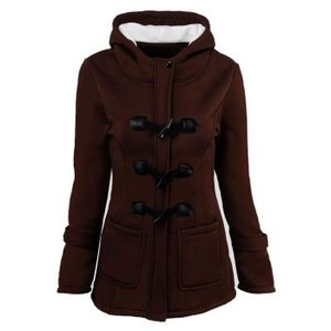 Minetom veste femme long manteau à capuche doux hiver Cdiscount