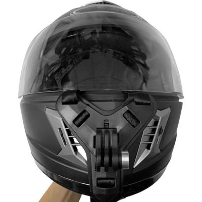 Support Menton Pour Caméra De Casque Moto – Compatible GoPro, Osmo Action, ABS + Nylon, Angle Réglable !