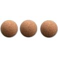 3 Pièces Balles de baby-foot de Cork natur, Diamètre 34 mm-0