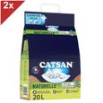 CATSAN Naturelle plus Litière végétale pour chat 2x20L-0