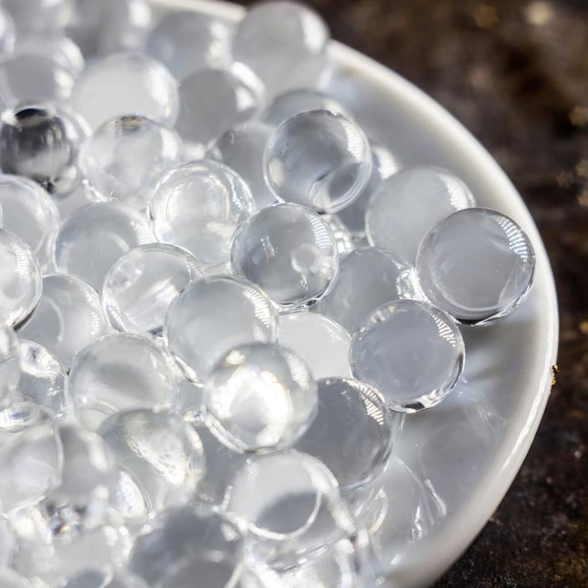 10 000 Perles D’eau Transparentes – Diamètre 7–8 Mm – Gonflent Avec L’eau – Décoration Pour Vase Ou Composition Florale