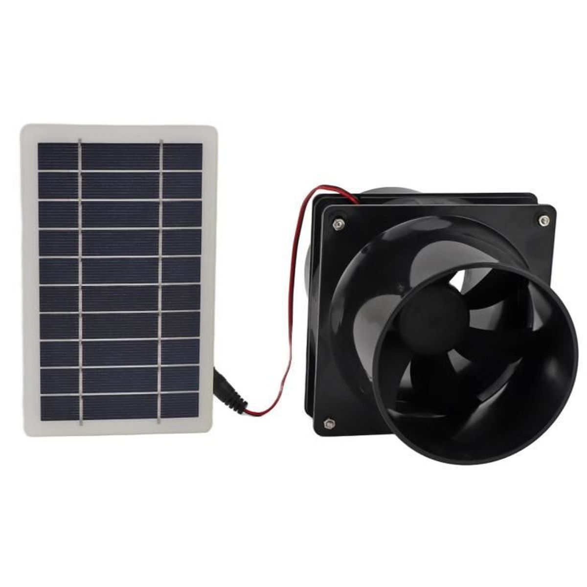 Ventilateur Serre Solaire 10 Pouces 100W - Pour Poulailler, Hangar, Abri, 3000 Tr/min