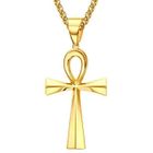 WASDK Pendentif Collier Homme Femme Croix de Vie Ankh Egyptienne Acier Or + Ch - BOBIJOO Jewelry