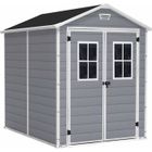 Abri de jardin 4,4 m² avec plancher KETER en résine Premium 86 Gris