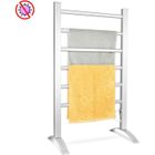 Sèche-Serviettes DREAMADE - 6 Éléments Chauffants en Aluminium - 45°-50° - Sur Pied Mural - Gris