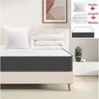IZTOSS Ensemble matelas mémoire de forme 90x190 Memo HR + couette 140x200 + oreillers 60x60