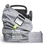 Sac De Rangement Poussette 11L Gris - 2 Porte-Gobelets, Bandoulière, Universel Tous Modèles