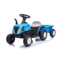 Tracteur électrique pour enfants - Marque - Modèle - 6V - Bleu - Remorque