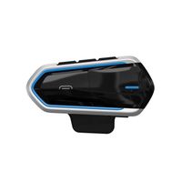Couleur bleue  Oreillette Bluetooth 4.1 QTB35 Pour Moto, Appareil de Communication Versez CASQUE, Intercom AV