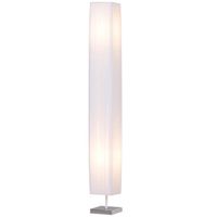 Lampe lampadaire colonne sur pied moderne lumière tamisée 40 W 14L x 14l x 120H cm inox blanc neuf 19