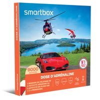 SMARTBOX - Coffret Cadeau - DOSE D'ADRÉNALINE - 9000 activités : GT d'exception, hélicoptère, flyboard, ULM et bien d’autres