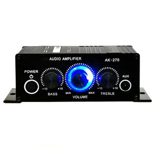 AMPLIFICATEUR HIFI BLUETOOTH Classe D 200W RMS Basses et Aigus avec Télécommande EUR 94,99