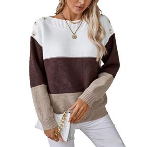 Pull Femme ZTFYKLIN – Chaud, Doux, Col Rond, Manches Longues – Idéal Automne Et Hiver - 9