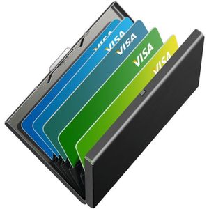ANTEVIA - Porte Carte bancaire Rigide Anti piratage RFID en Aluminium |  Plus DE 20 MODÈLES | Fidélité Crédit Homme Femme | Couleur: Vert (Rainol  Vert)