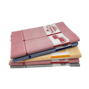 Lot De 3 Torchons De Cuisine Top Towel - 100% Coton éponge - Taille 50x50 Cm - Motif Jacquard - Lavable Machine - Fabriqué En Espagne