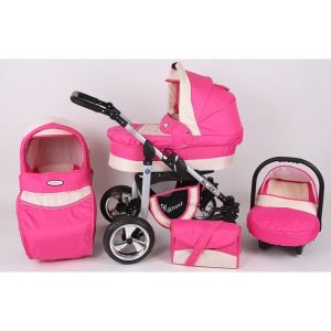 poussette rose et panthere