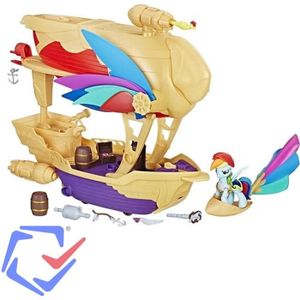 /à partir de 3 ans d/âge avec drapeau voiles et canons pirates aux couleurs vives small foot 10469 Bateau pirate Jack en bois
