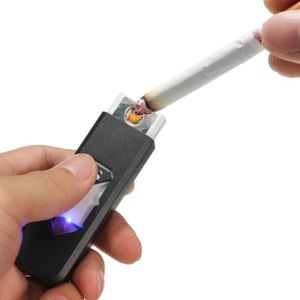 Briquet Electrique Recharge USB Tempête Coupe Vent Sans Gaz Ni Essence Fumeur 