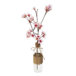 FLEUR ARTIFICIELLE Fleur de Cerisier Artificiel Rose 46cm - SILUMEN -
