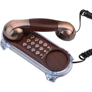 Téléphone fixe Antique Vintage retro Ergonomique telephone Mural 