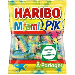 BONBONS CRÉMEUX LOT DE 5 - HARIBO - Bonbons Miami Pik - paquet de 