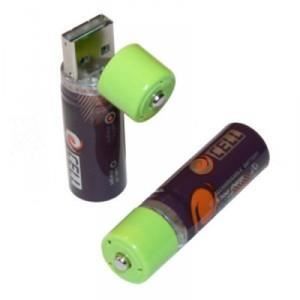 Vhbw 2x Piles rechargeables AA Mignon avec prise micro-USB (650mAh