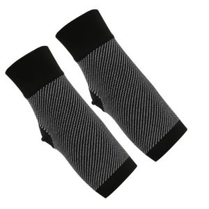 CHAUSSETTES COMPRESSION Drfeify chaussettes de fasciite plantaire Chaussettes de Compression de cheville à bout ouvert, 2 pièces, manchon de Compress 89163