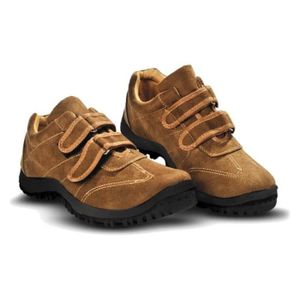 BALLERINE Chaussures détente marron enfant - OSE - Scratch -