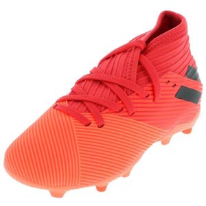 CHAUSSURES DE FOOTBALL Chaussures football lamelles Nemeziz 19.3 fg jr orange vif mid - Adidas