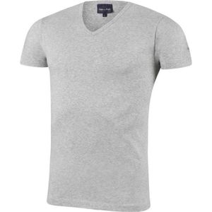 T-SHIRT EDEN PARK T-shirt Col V Homme Coton ONE Gris chiné