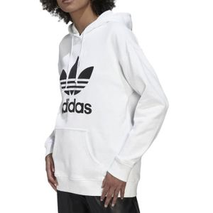 SWEATSHIRT Sweat Blanc Femme Adidas Trefoil Hoodie