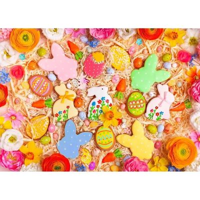 Puzzle 1000 pièces Puzzle motif oeuf de pâques décorations familiales,  cadeau d'anniversaire Unique adapté aux adolescents et aux adultes puzzle