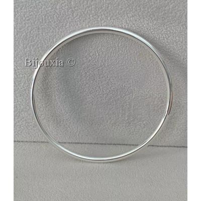 Bracelet Pour Femme En Argent Sterling Massif 925 - 18 Grammes - Jonc Réglable - Fait Main Inde