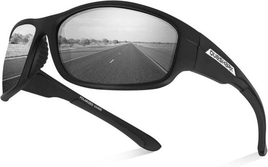 Lunettes De Soleil Sport Polarisées Walleva - Verres Argentés UV400 - Pour Pêche, Vélo, Rando, Golf, Ski - Modèle Titane