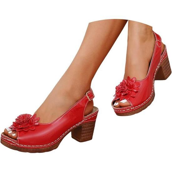 Sandales Compensées Pour Femme – Confortables, élégantes, Semelle Antidérapante – Idéales été, Plage, Ville