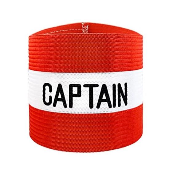 4 Brassards De Capitaine Réglables - Pour Football, Basket, Volley - Nylon Confortable Et Scratch Solide Unisexe - 4