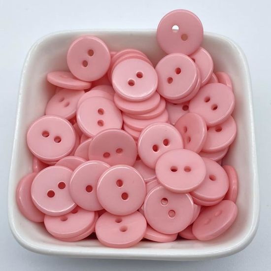 Lot De 40 Boutons En Résine - 4 Tailles (15 à 25 Mm) - Couleurs Marron Et Café - Pour Couture, Bricolage, Décoration